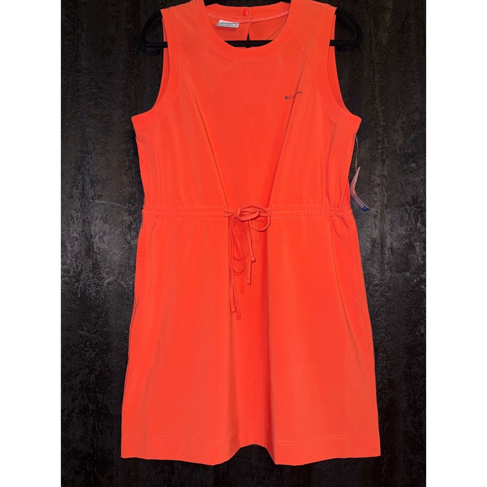 Columbia Women's Sleeveless Dress Medium Coral Orange Omni-Shade NWT MSRP $59.99